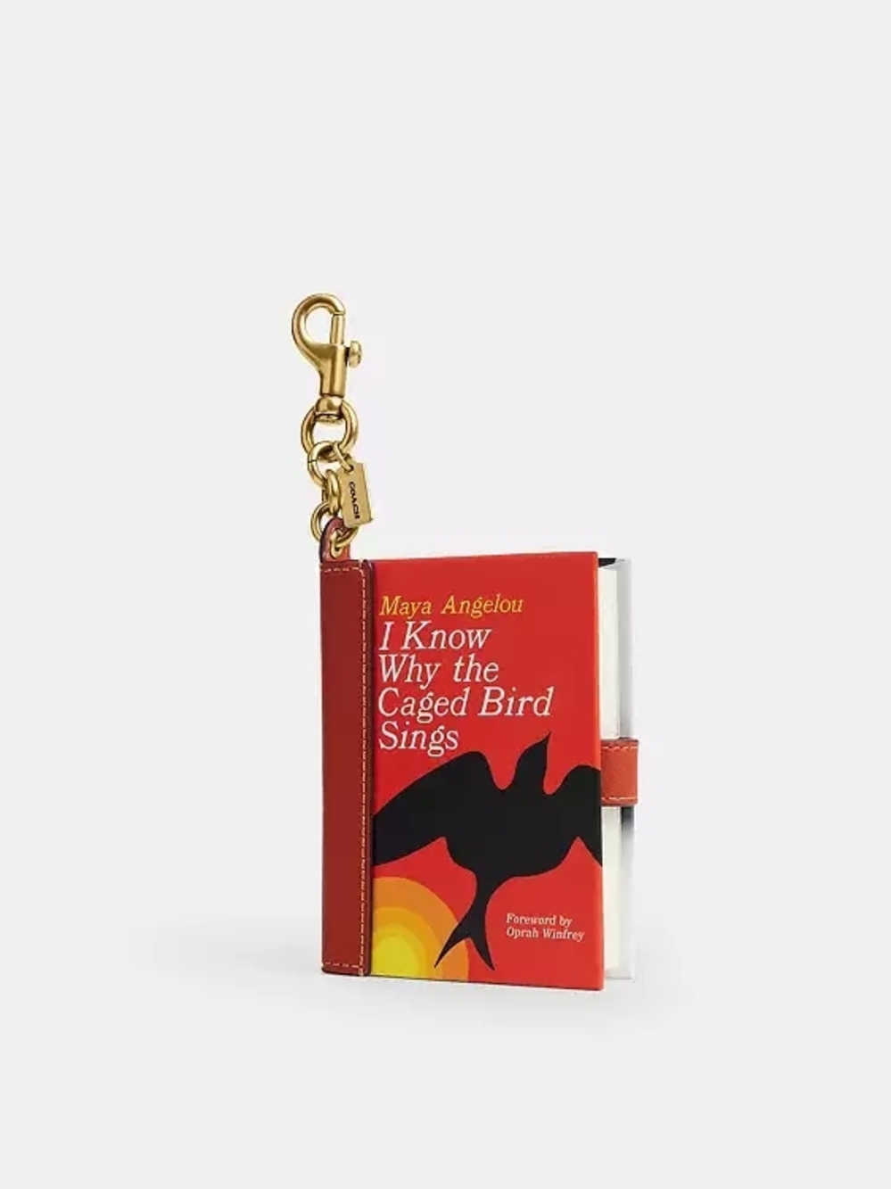 COACH I Know Why The Caged Bird Sings By Maya Angelou Book Bag Charm